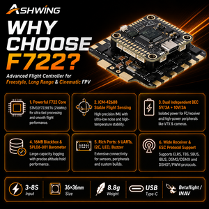 Contrôleur de vol F722 avec Diaton Mamba F722 Flight Controller F 50A pour accessoires de drone <span class=keywords><strong>FPV</strong></span> - Product Image 5