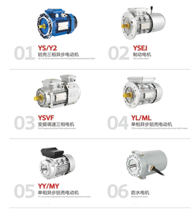 Motores de CA de Aluminio YS6314 0.12kw Serie YS/Y2 Trifásicos de 4 Polos - Product Image 2