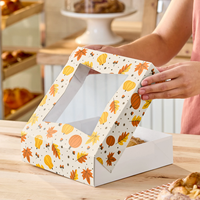 Boîte cadeau pliable en papier pour biscuits, emballage pour Noël, mariage et fêtes