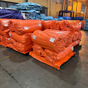 Bâche en PE bleue/orange, haute résistance, grande durabilité, options de couleur et de taille, pour agriculture, construction, toiture - Product Image 1