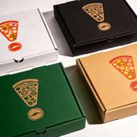 Boîtes à pizza personnalisées en gros avec logo, taille, matériau et motif pour l'emballage à emporter