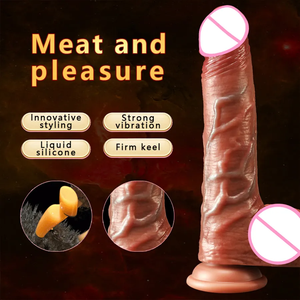 Оригинальный заводской 12-дюймовый реалистичный вибратор-фаллоимитатор с дистанционным управлением, из мягкого силикона, для женщин - Product Image 2