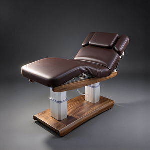 One-Button Lifting Intelligent Heating System Gold Double Column Ambient Light Base Modern <b>Foldable</b> Facial <b>Bed</b> Treatment Spa - Product Image 6
