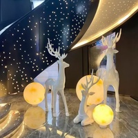 Vente en gros 3D Moon Lamp Décorations de jardin et de pelouse Lampadaire LED étanche IP65 Lampes solaires de jardin DC