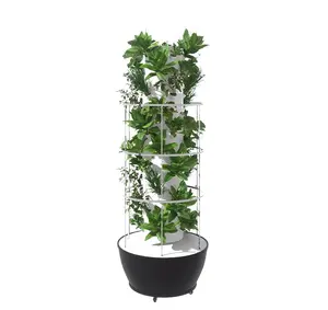 Beginners Tomatoeshydroponic Growin Indoor Vertical Hydroponic Garden Tower Hydroponic System With Led