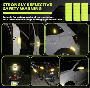 Cường độ cao tùy chỉnh phản chiếu an toàn đánh dấu băng dán tinh thể cao phản chiếu phim không thấm nước tự dính cảnh báo - Product Image 4