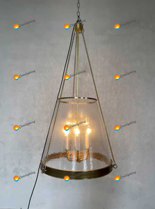 Lámpara de Techo Estilo Americano, Araña de Techo Alto, Iluminación LED Decorativa Vintage, Lámpara Colgante <span class=keywords><strong>para</strong></span> Cocina, Sala de Estar - Product Image 6