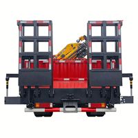 Grue articulée 28 tonnes montée sur camion avec bras repliable, moteur, boîte de vitesses, pompe, échelle arrière, capacité de levage de 16 m, à vendre