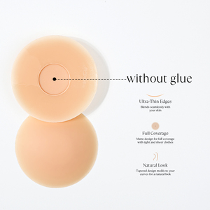 Cache-tétons en silicone adhésifs respirants sans couture pour temps chaud, anti-transpiration, invisibles, réutilisables, vente en gros OEM - Product Image 1