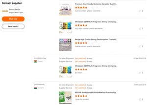 BEN JIE Litière pour chat en bentonite sphérique biodégradable, écologique, à agglomération rapide, sans poussière, 5L - Product Image 6