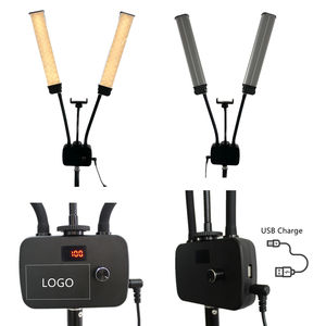 Kit de iluminación LED ajustable de 2 brazos para estudio de fotografía con soporte de luz trípode Luz de relleno de Vídeo fotográfico - Product Image 5