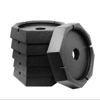 HVSUN Patins de support de caravane permanents, lot de 6, noirs, découpables