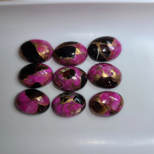พลอยสีชมพูธรรมชาติ รูปทรงลูกแพร์ สีดำทองแดง แบบเจียระไนแบน สำหรับทำเครื่องประดับ จี้ สร้อยข้อมือ พลอยประจำวันเกิด - Product Image 5