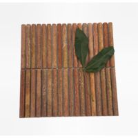Vente Flash : Mosaïque en Marbre, Pierre Naturelle 15x15x13 mm, Forme Flûte, Longue Durabilité, Moderne pour Mur de Salon