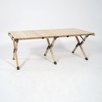 Table de camping pliante Hitree 2026, best-seller, personnalisable, portable, pour pique-nique en extérieur, étagère de cuisine pliable, table à rouleaux pour le camping