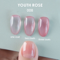 Ensemble de vernis gel Youth Rose 15ml, 12 couleurs, longue tenue, nude, transparent, blanc, rose, nail art professionnel, gel UV, fournisseur de vernis en gros