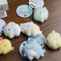 6 nouveaux modèles de porte-clés en peluche brodés de haute qualité, thème anime Sumikko, pour la décoration de sacs à dos et les machines à griffes