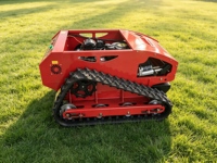Nouvelle tondeuse robot à chenilles thermique 600 mm 2026, 360° °   Tondeuse à chenilles télécommandée rotative pour grandes propriétés et aménagements paysagers