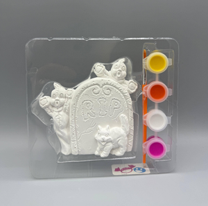 Produk baru kustom seni kerajinan Natal DIY plester lukisan Kit mainan untuk anak-anak uniseks 6.5x4.5 inci - Product Image 2