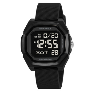 Skmei Digital Watch Men 50m Water Resistant Silicone Nylon Strap Multifunction Electronic Watch - Product Image 5