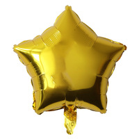 Ballon en métal en forme d'étoile à cinq branches en gros, décoration d'ambiance pour fête d'anniversaire, décoration de ballon en film d'aluminium en forme d'étoile