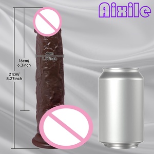 Squirting Realistic Movable Foreskin Dildos Foreskin Ejaculating Toy with Strong Suction Cup Anal Dildo Sex Toys for <strong>Women</strong> Men - Product Image 6