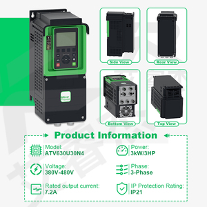 ไดรฟ์ AC รุ่นใหม่ของแท้ Schneider VFD ATV630U30N4 กำลัง 3kW 4HP 3 เฟส 380-480VAC สำหรับอาคาร อุตสาหกรรม ระบบอัตโนมัติ อินเวอร์เตอร์ปรับความถี่ - Product Image 2