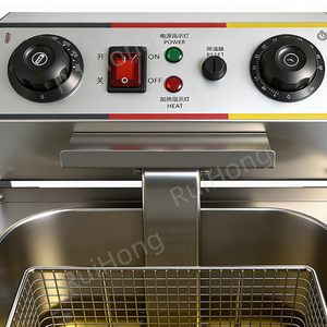 China Rinhong Fabricante OEM&ODM al por mayor de equipos de catering comerciales: Freidoras eléctricas de 11L de grado alimenticio 220V de alta resistencia - Product Image 2