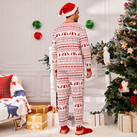 Pyjamas de Noël Personnalisés en Gros pour Couples, Enfants et Femmes en Bambou, Pyjamas Assortis de Noël pour Toute la Famille