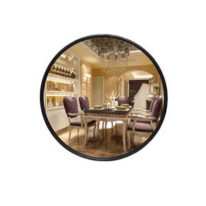 Không Thể Phá Vỡ Tường Sang Trọng Gắn Treo Vàng Kim Loại Đóng Khung Hình Dạng Màu Đen Gương Mới Nhỏ Lớn Salon Trang Trí Nội Thất Tường Gương - Product Image 5