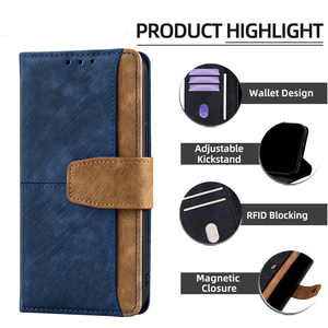 <span class=keywords><strong>เคส</strong></span>โทรศัพท์แบบพับได้หนังสีตัดสไตล์ธุรกิจ Lichicase สำหรับ <span class=keywords><strong>Oppo</strong></span> <span class=keywords><strong>A7</strong></span> Pro Max Reno 16F พร้อมช่องใส่บัตรหลายช่อง - Product Image 3