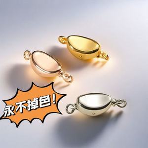 Fermoir demi-lune en acier inoxydable taille moyenne pour la fabrication de bracelets et colliers DIY - Product Image 4