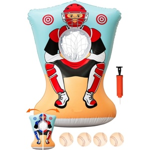 Cible de lancer de baseball gonflable en PVC 91*51*112 CM, jeu de lancer double face pour enfants, idéal pour les anniversaires, divertissement intérieur et extérieur - Product Image 1