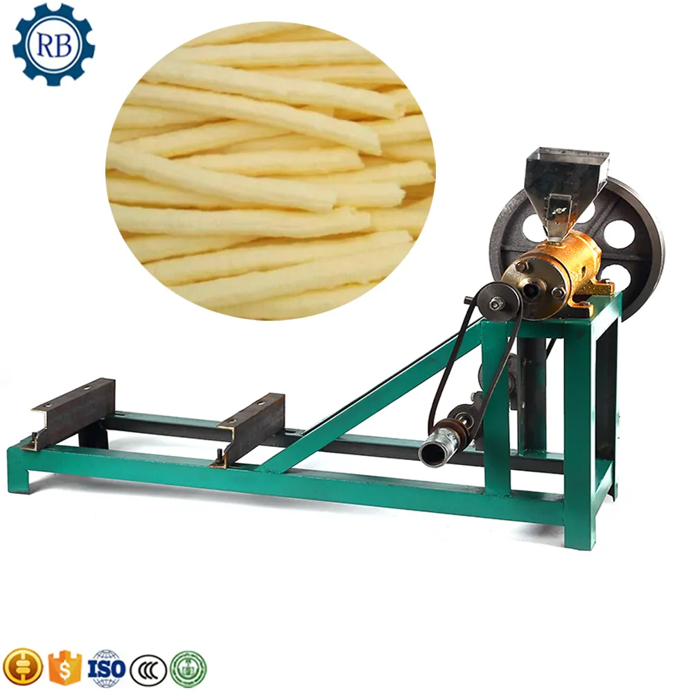 Yaygın olarak Kullanılan Sıcak Satış Tahıl Puf atıştırmalık yapma makinesi Gevrek Mısır Puf Aperatif Ekstruder Makinesi/patlamış atıştırmalık Üretim Hattı