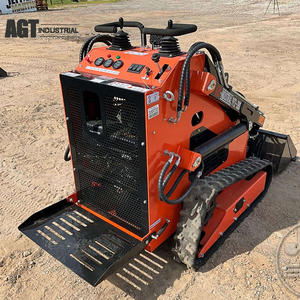 AGT YS-380 Mini Skid Steer Loader Mini Track Loader Gasolina Compactado Skid Steer Carregador Rato - Product Image 5