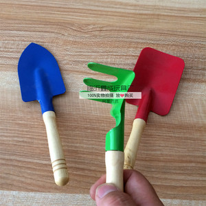 Children's Beach Shovel 3-Piece <b>Set</b> Iron Shovel <b>Gardening</b> <b>Tools</b> Sand Play Toys - Product Image 4