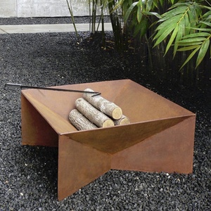 Foyer <span class=keywords><strong>de</strong></span> feux en fonte antique, carré et rond, portable - Product Image 2