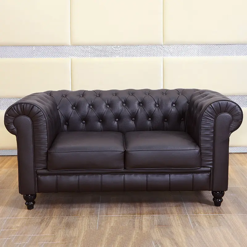 أريكة إيطالية 3 مقاعد بأحدث طراز إسكندنافي أريكة جلدية فاخرة باللون الأسود كلاسيكية أريكة مقسمة أثاث لغرفة المعيشة