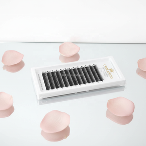 Pestañas CoMango Devil Curl Wet <span class=keywords><strong>Manga</strong></span>, <span class=keywords><strong>Súper</strong></span> Suaves, Color Negro Puro, Raíz Plana, Pestañas de Anime para Cosplay, Maquillaje - Product Image 1