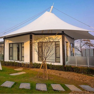 Membrane Structure <b>Tent</b> Hotel Aluminum Oxford Cloth Double Layer Four Season <b>Large</b> Space Outdoor Camping Shelter - Product Image 2