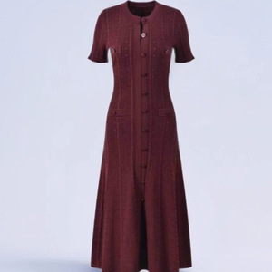 <span class=keywords><strong>Robe</strong></span> de luxe 2026 style célébrité de la mode française, style <span class=keywords><strong>petite</strong></span> fragrance, toutes saisons, <span class=keywords><strong>à</strong></span> fines <span class=keywords><strong>bretelles</strong></span>, en jacquard torsadé, coupe ajustée - Product Image 4