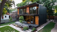 Maison-conteneur moderne de luxe, portable, atelier, maison, sous-sol, appartement, villa, personnalisable, installation facile
