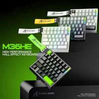 Tastiera da Gaming M36HE con Effetto Hall, 8000Hz, Scansione 128K, RT 0.01mm, 36 Tasti, Interruttore Magnetico Meccanico, RGB, Cablata, Tastiera a Una Mano