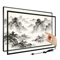 Écran tactile infrarouge de 23,6 pouces, affichage intégré pour contrôle industriel, tactile multipoint, haute définition IPS USB, écran neuf/d'occasion