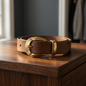 Premium Genuine <b>Leather</b> Profile <b>Belts</b> for <b>Men</b> Classic Formal Business Waist <b>Belts</b> from Divine International - Product Image 1