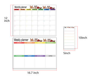 Dimensionnement transfrontalier effaçable à sec magnétique réfrigérateur autocollant mois <span class=keywords><strong>semaine</strong></span> calendrier effaçable tableau blanc babillard - Product Image 3