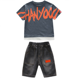 High Quality Summer European <strong>Boys</strong> <strong>Clothing</strong> Sets Casual Cotton Striped Shirt Pants 9 Years Two Pcs Print Suit CC BABY Model 21129 - Product Image 4