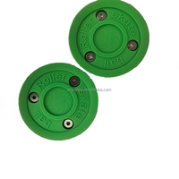 Tapis de tir de hockey sur glace double couche vert, tapis d'entraînement urbain durable, logo imprimé personnalisé, pour la pratique du hockey sur glace