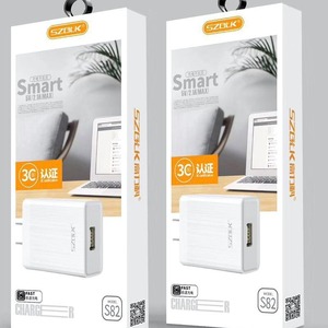 เครื่องชาร์จตั้งโต๊ะ Szclk S82 5V 2.1A ชาร์จเร็วสูงสุดสำหรับโทรศัพท์มือถือ - Product Image 1