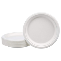 Offre Spéciale assiette jetable écologique assiette biodégradable de 9 pouces assiette alimentaire jetable pour Bagasse